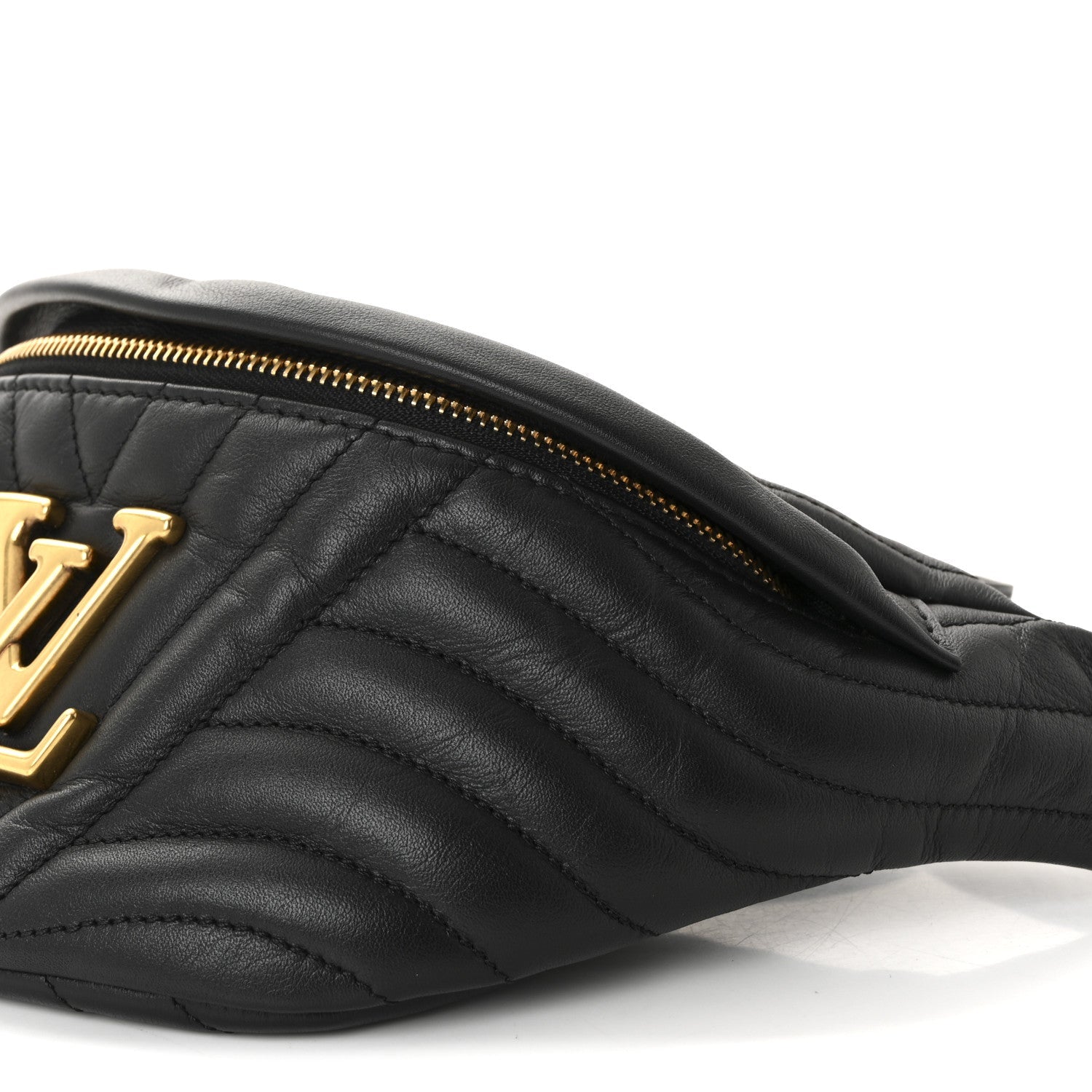 Calfskin Quilted New Wave Bumbag Black