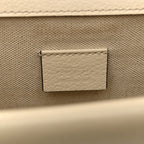 Textured Calfskin Crystal Mini Dionysus Shoulder Bag Mystic White