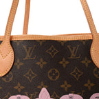 Monogram Bay Neverfull MM Rose Ballerine Poppy
