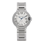 Stainless Steel Diamond Bezel 36mm Ballon Bleu De Cartier Automatic Watch