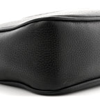 Pebbled Calfskin Small Soho Disco Bag Black