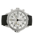 Stainless Steel Rubber 44mm Aquatimer Chronograph Automatic Watch White IW376801