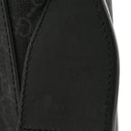 GG Supreme Monogram Appia Calfskin Web Mini Tote Bag Black