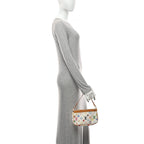 Monogram Multicolor Pochette Accessories White