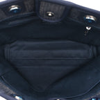Denim Small Deauville Tote Blue Orange