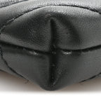 Calfskin Matelasse Mini GG Marmont Chain Bag Black