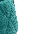 Tweed Quilted Large Chanel 19 Flap Green