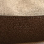 GG Supreme Monogram Web Small Ophidia Top Handle Shoulder Bag Brown