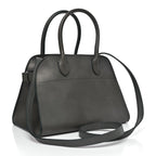 Polished Saddle Calfskin Soft Margaux 10 Bag Koala Grey