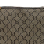 GG Supreme Monogram Textured Calfskin Web Super Mini Ophidia Shoulder Bag Beige Ebony New Acero