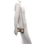 Monogram Jumbo GG Textured Dollar Calfskin Embroidered Super Mini Dionysus Shoulder Bag Camel Ebony New Acero Multicolor