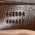 GG Supreme Monogram Horsebit 1955 Shoulder Bag Beige Brown Sugar