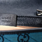 Monogram Multicolor Matelasse Diagonal Super Mini GG Marmont Shoulder Bag Light Blue