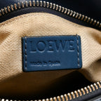 Calfskin Medium Puzzle Bag Marine Stone Steel Blue