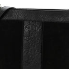 Guccissima Suede Crossbody Bag Black