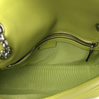 Calfskin Matelasse Medium GG Marmont Shoulder Bag Bright Green