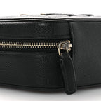 Caviar Quilted CC Filigree Vanity Clutch With Chain Black
