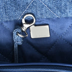 Denim Patchwork Logo Chanel 22 Blue
