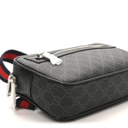 Soft GG Supreme Monogram Web Belt Bag Black Grey
