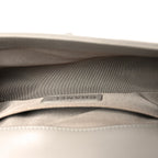 Calfskin Quilted Small Boy Flap Grey