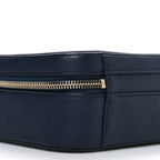 Caviar Quilted Medium CC Filigree Vanity Case Navy
