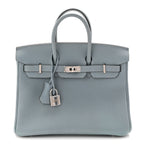 Togo Verso Birkin 25 Bleu Lin Chai