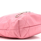Shiny Calfskin Quilted Mini Chanel 22 Pink