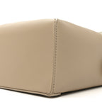 Classic Calfskin Small Puzzle Edge Bag Soft White Paper Craft