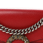 Dollar Calfskin Swarovski Crystal Small Dionysus Shoulder Bag Hibiscus Red