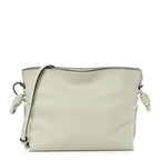 Calfskin Mini Flamenco Knot Clutch Light Celadon