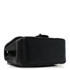Lambskin Quilted Mini Square Flap So Black