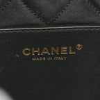 Shiny Calfskin Quilted Mini Chanel 22 Black