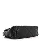 Lambskin Quilted Medium Chanel 19 Flap Black