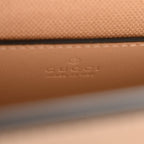Denim Calfskin GG Monogram Small Ophidia Chain Shoulder Bag Light Beige