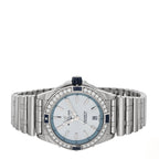 Stainless Steel Diamond Bezel 38mm Chronomat Automatic Watch Ice Blue A17356
