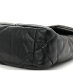 Goatskin Quilted Medium Chanel 19 Flap Black