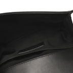 Calfskin Painted Chevron Embossed Medium Boy Flap Black