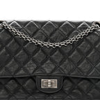 Aged Calfskin Quilted 2.55 Reissue 226 Flap Black