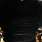 Shiny Calfskin Quilted Mini Chanel 22 Black