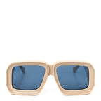 Acetate Paula's Ibiza Dive In Mask Sunglasses LW40064U Beige