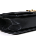 Calfskin Braided Small Boy Flap Black