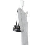 Calfskin Embossed Mini Cube Speedy Black