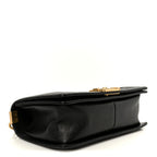 Caviar Chevron Quilted Medium Boy Flap Black