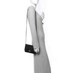 Caviar Quilted Boy Wallet On Chain WOC Black