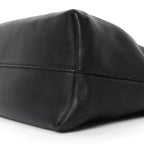 Mellow Nappa Medium Donut Chain Flamenco Knot Clutch Black
