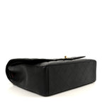 Caviar Quilted Maxi Double Flap Black