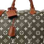 Calfskin Monogram Speedy P9 Bandouliere 40 Green Sancha