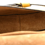 Grained Calfskin Mini Gate Crossbody Bag Yellow