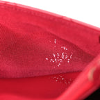 Lambskin Quilted Wallet On Chain WOC Dark Pink