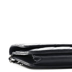 Lambskin Quilted Wallet On Chain WOC Navy Blue